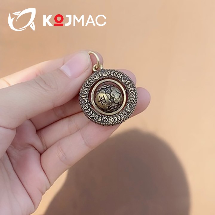 Móc Khóa Đồng Phong Thủy ĐÁO PHÚC LUÂN KOJMAC KeyRing Lucky - Hàng Nhập Khẩu ( Thiết Kế 3D Cao Cấp Độc Lạ May Mắn Gắn Chìa Làm Bằng Kim Loại Cổ Trang Quà Lưu Niệm )