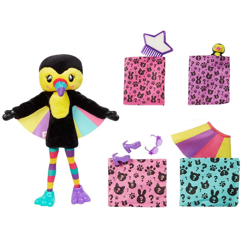 Đồ Chơi BARBIE Búp Bê Barbie Cutie Reveal - Toucan HKR00/HKP97