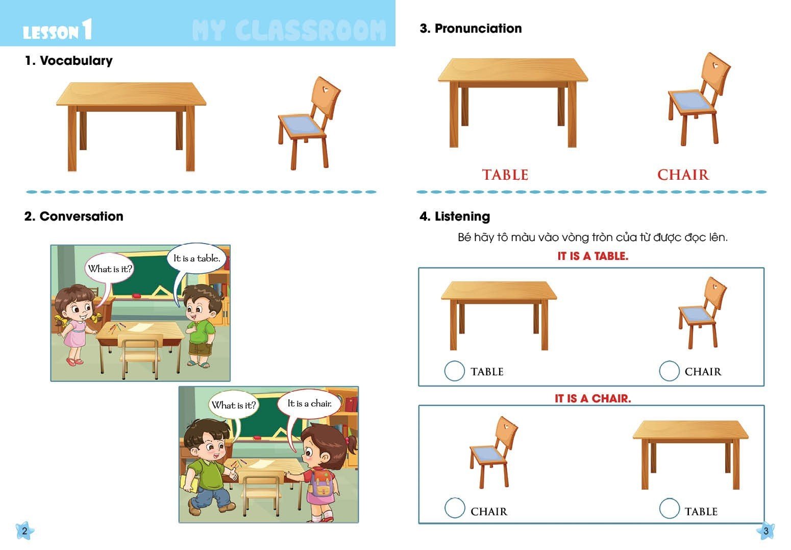 I Can My classroom - sách học tiếng Anh cho trẻ mầm non