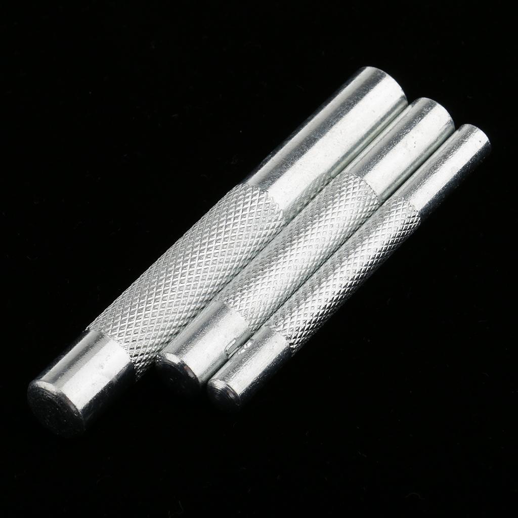 3 Pieces Die Punch Tools Snaps Fastener Punch Hole Tool for Rivet Button Install