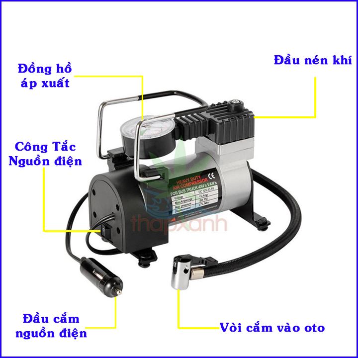 Máy bơm lốp oto mini siêu khỏe