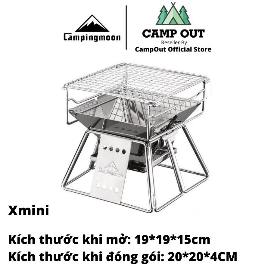 Đồ cắm trại bếp nướng campingmoon cắm trại du lịch dã ngoại bếp than xếp nướng thịt BBQ ngoài trời campout A017