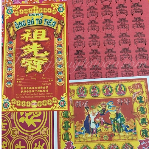 Giấy cúng Ông Bà tổ tiên,Giấy cúng Cửu huyền