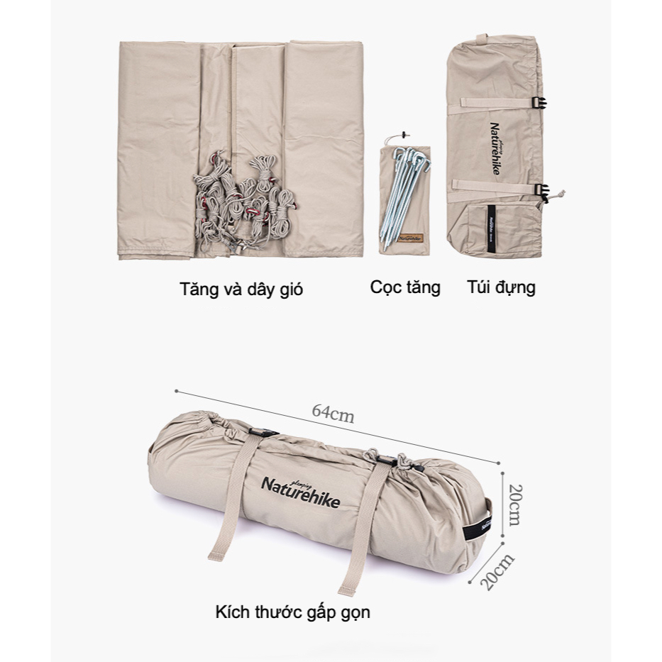 Tăng lục giác cotton NatureHike NH20TM007