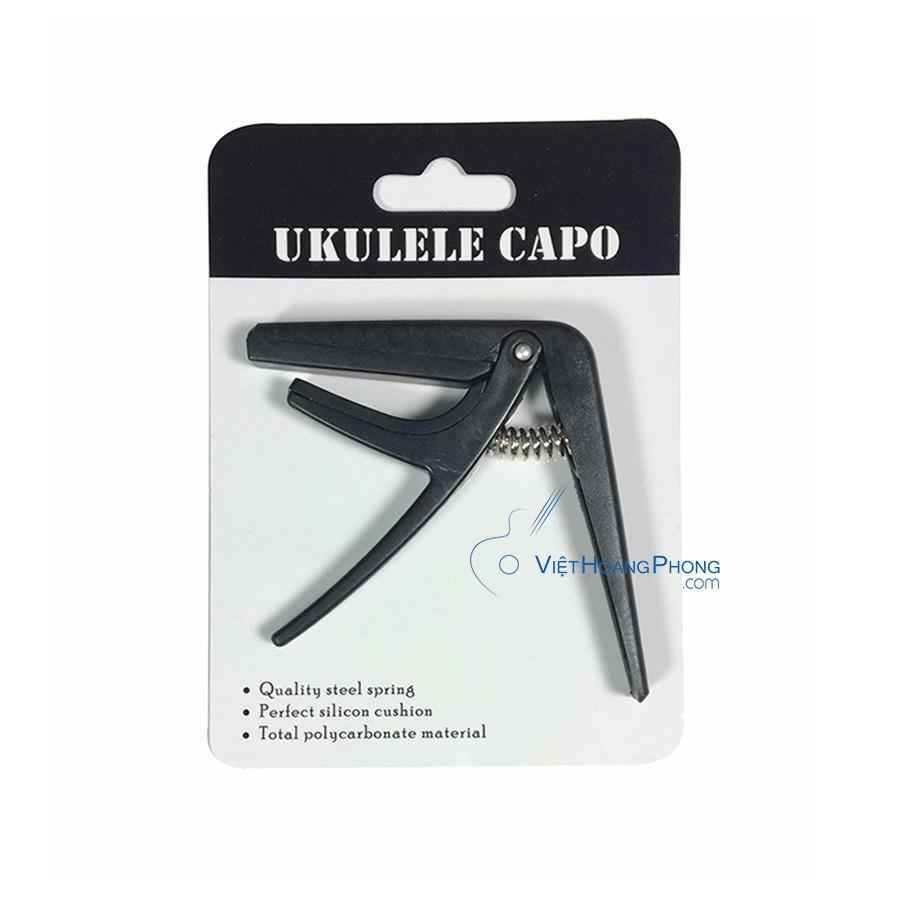 Combo Bao da 3 lớp Ukulele + Capo nhựa nhiều màu