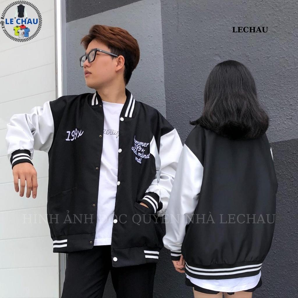 Áo khoác nam nữ 199X Varsity jacket 2 lớp unisex form rộng cao cấp bomber bóng chày streetstyle hottrend