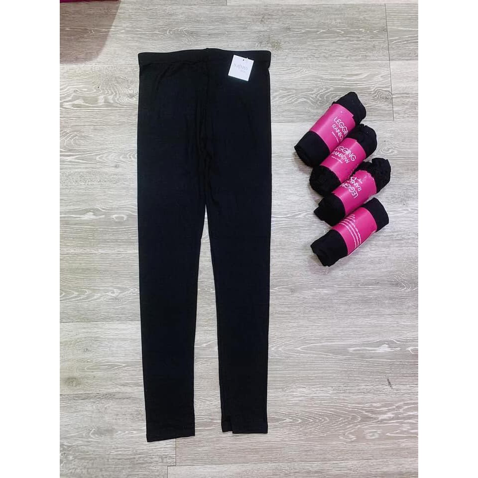 Quần legging DÀI cuộn hồng đủ size siêu co giãn, thoáng mát