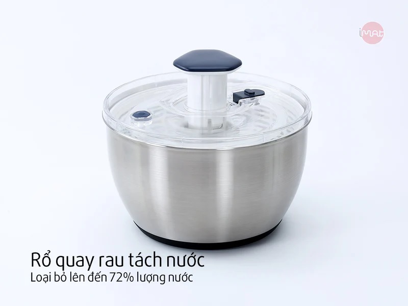 Rổ quay rau tách nước iMat - Hàng chính hãng