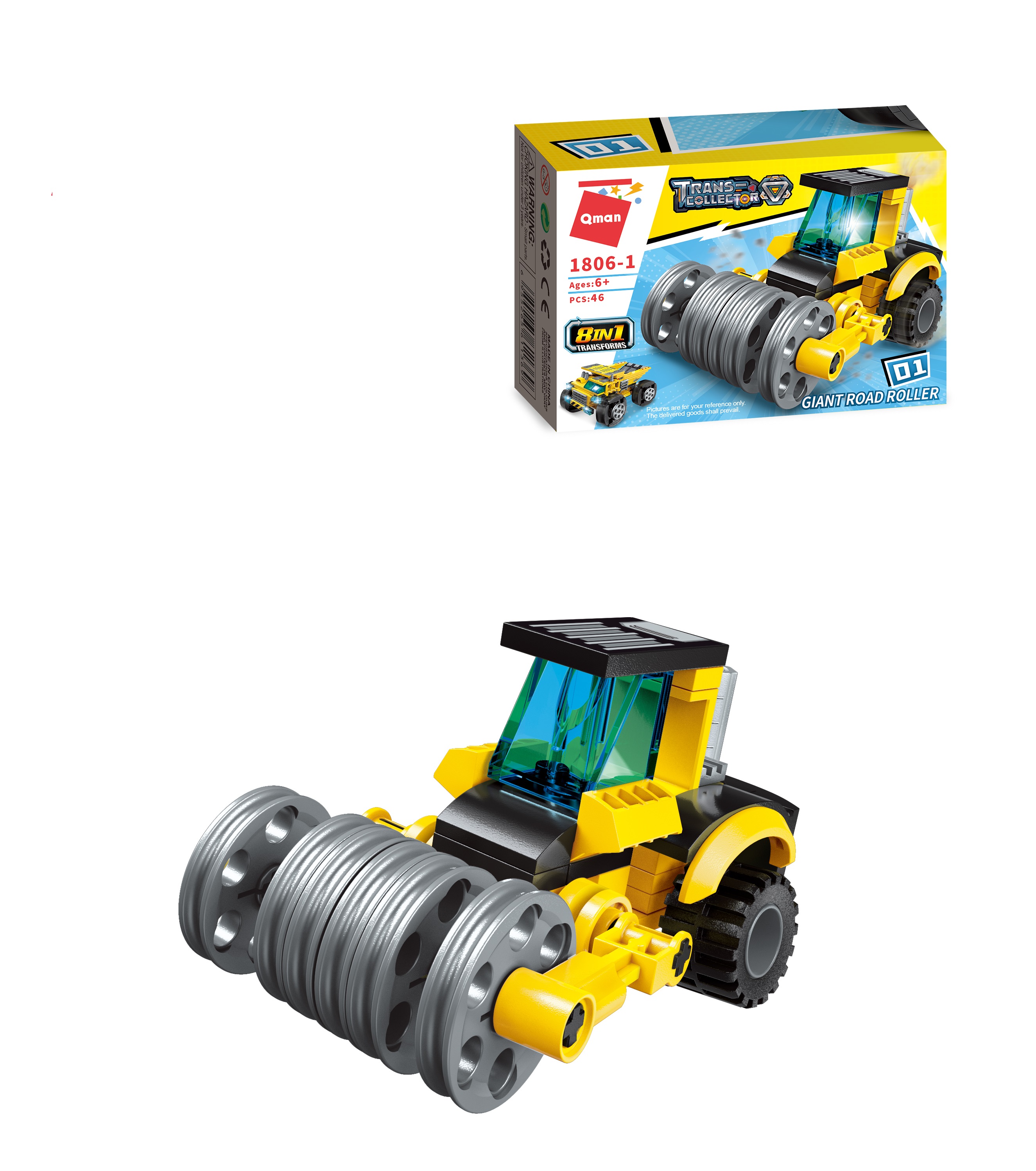 Đồ chơi  lắp ghép xếp hình Qman 1806: Xe tải hạng nặng ( kèm ảnh thật)