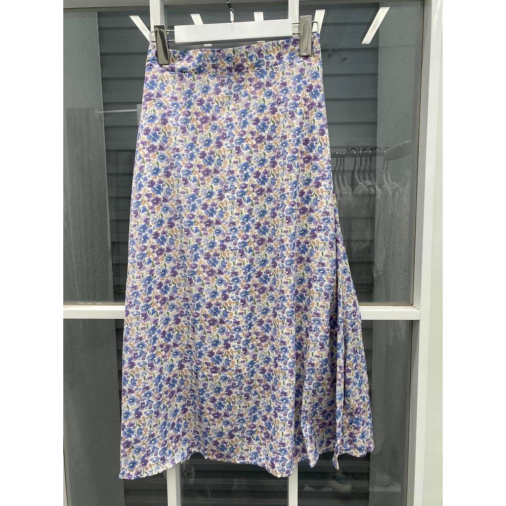 Váy hoa dài suông mát mùa hè