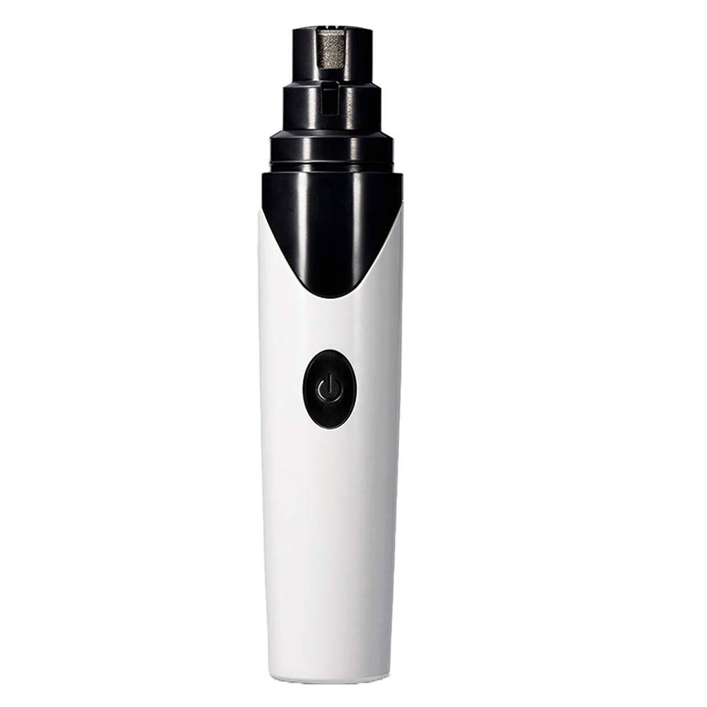 Electric Pet Cat Dog Nail Trimmer Grooming Tool Grinder Clipper Kit White