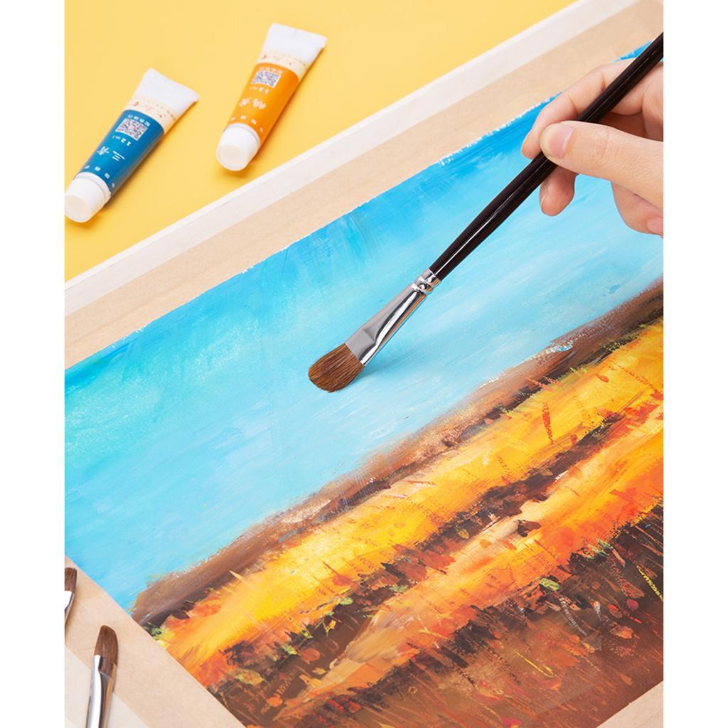24pcs Artist Paint Brushes Set Art Painting Supplies Watercolor Oil Painting