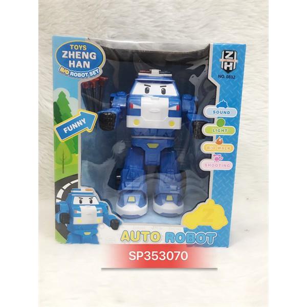 Hộp robo pin robocar Poli nhạc đèn 3c hít , 0832A - SP353070