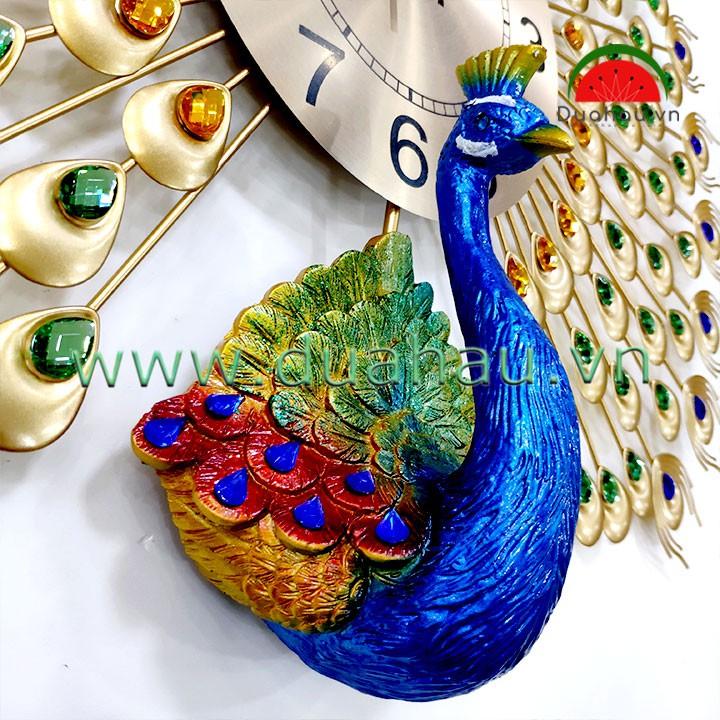 Đồng Hồ 69D01 Khổng Tước 69x65cm - Giá Siêu rẻ