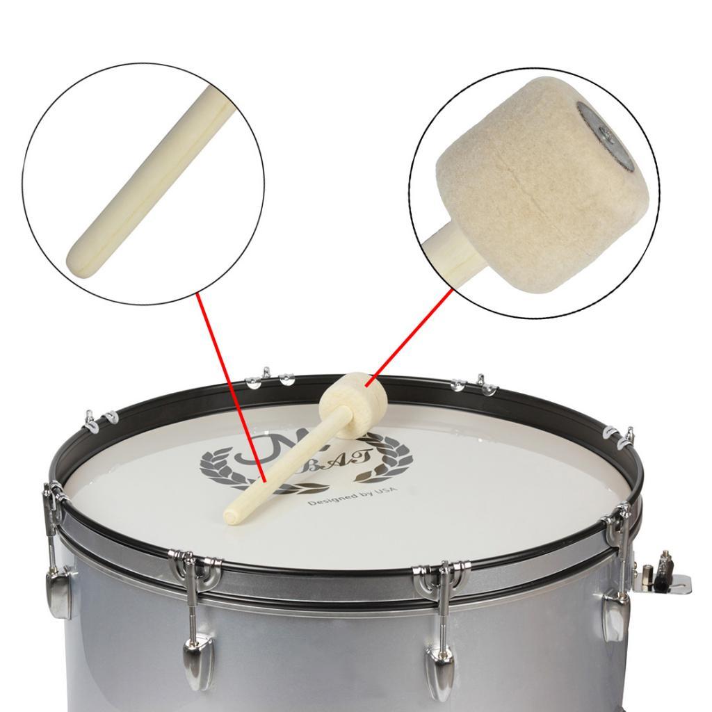 Wooden Bass Drum Mallet Drumsticks for Beginner Music Lover Gift