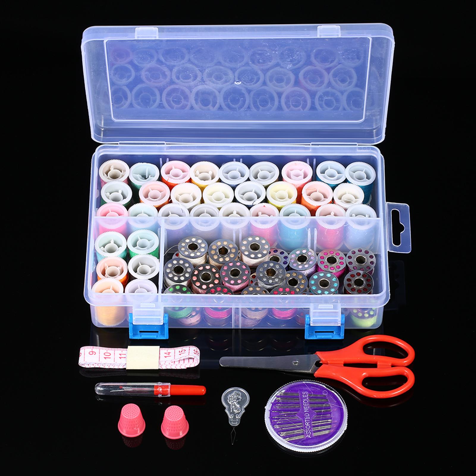 Bộ dụng cụ may vá với 32 cuộn chỉ + 32 ống chỉ kim, kéo