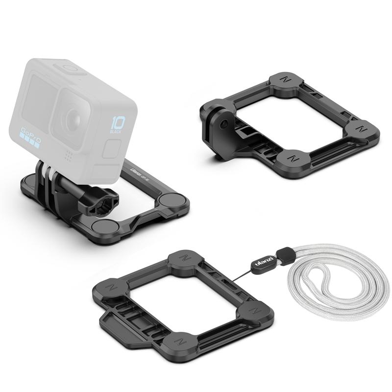 Ulanzi GP-16 Gắn Camera Hành Động Từ Tính Gắn Camera Hành Động 3 Trong 1 Giá Đỡ Phát Hành Nhanh Cho GoPro 11 10 9 8 Phụ Kiện Máy Ảnh