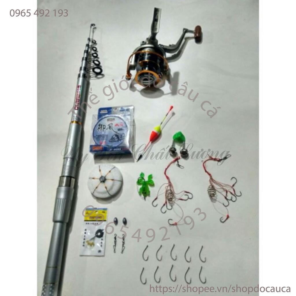 Bộ cần câu shimano 3m6 tặng bộ phụ kiện câu
