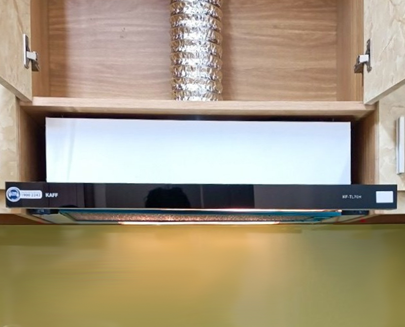 Máy hút mùi âm tủ inox phối kính 700mm KAFF KF-TL70H - Hàng Chính Hãng