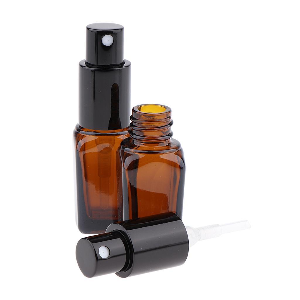 2x Empty Fine Mist Bottles for Perfume Toner Container 10ml