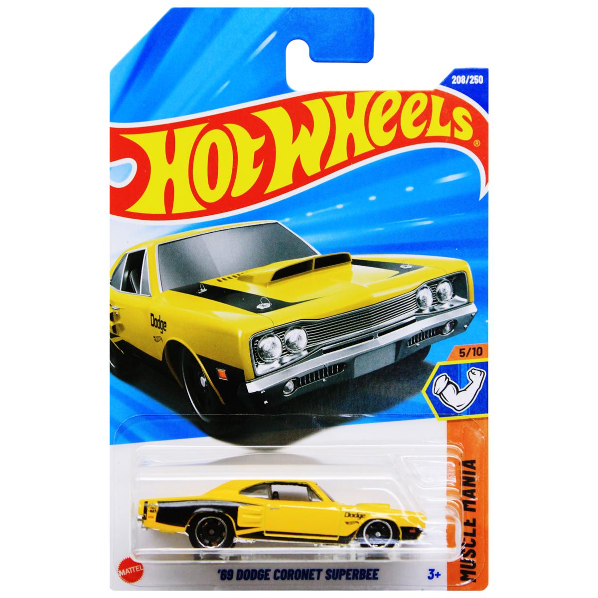 Siêu Xe Hot Wheels C4982 - 208/250 - '69 Dodge Coronet Superbee