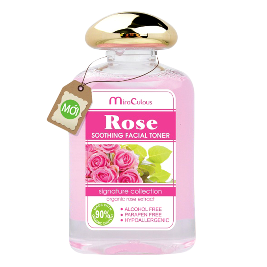 Nước Hoa Hồng Se Khít Lỗ Chân Lông Trắng Da Mira Culous Rose Soothing Facial (150ml)