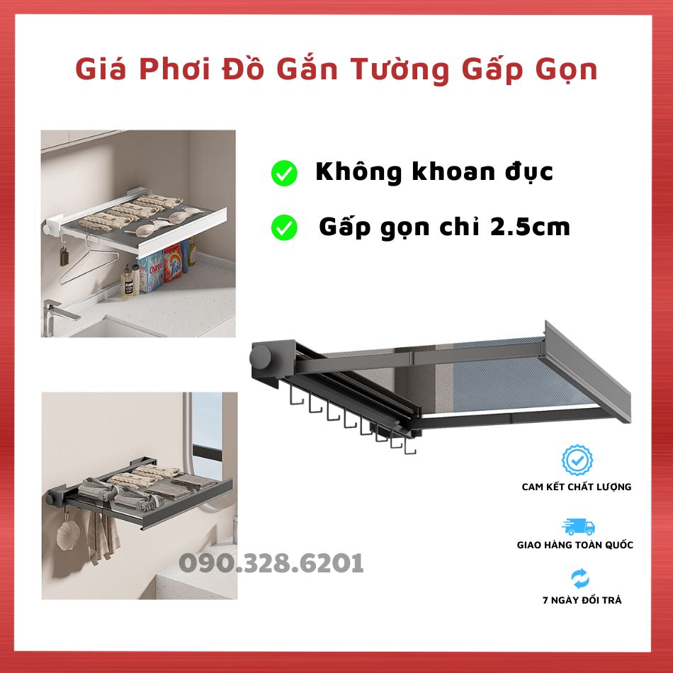 Mắc treo quần áo dán tường cao cấp