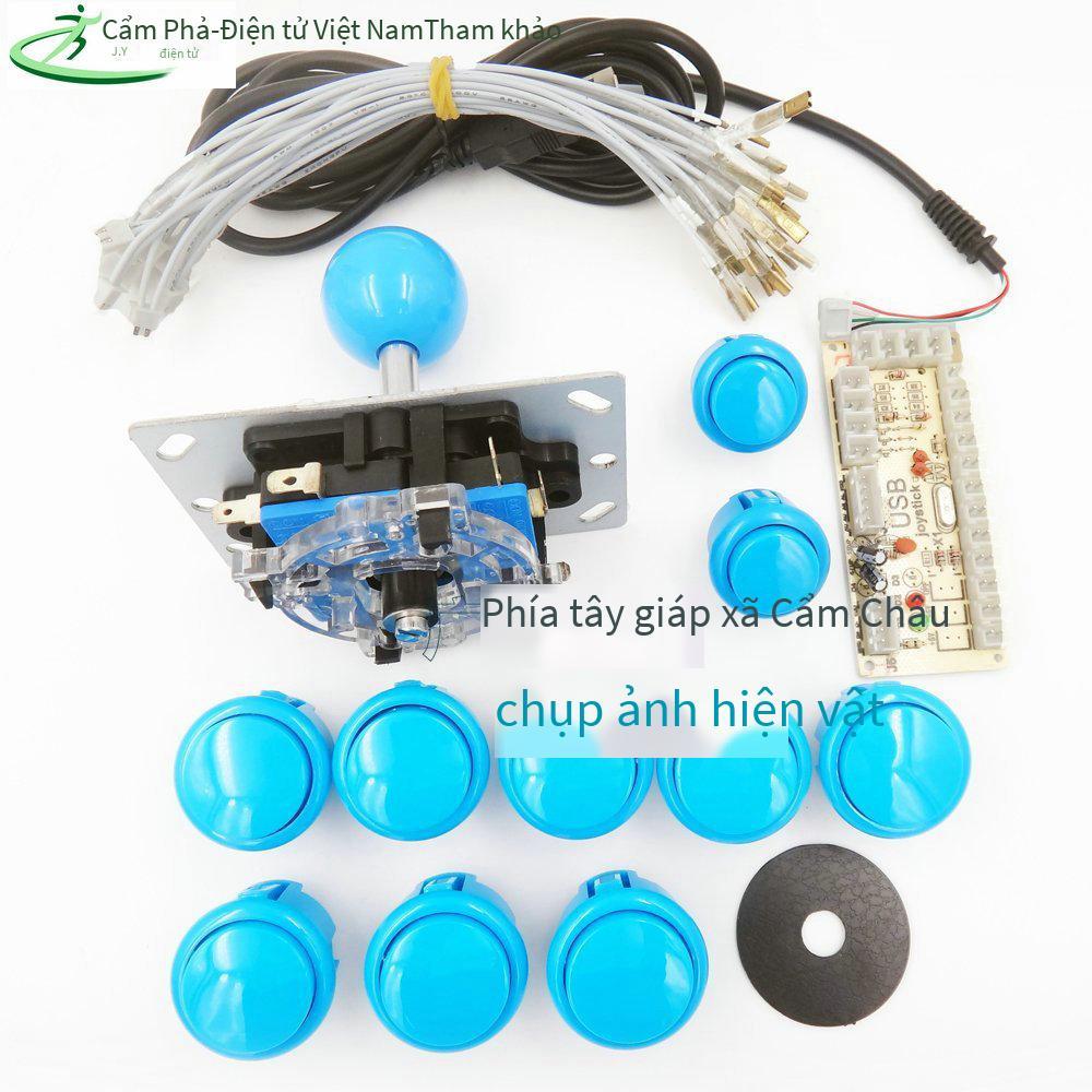Phong cách mới nhất Bộ cần điều khiển Arcade đơn DIY Bộ điều khiển cần điều khiển máy tính USB Chip điều khiển King of Fighters Phụ kiện trò chơi