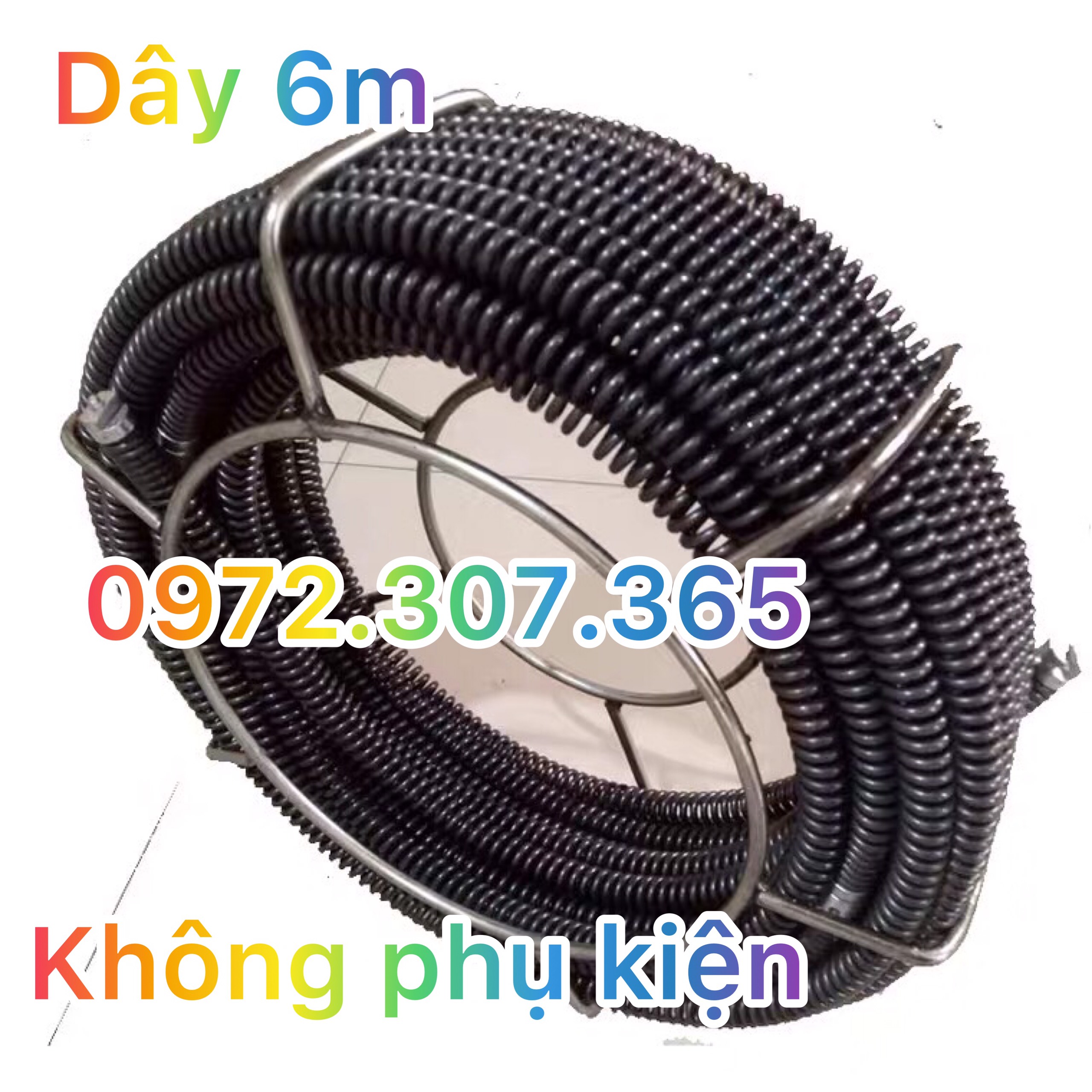 Dây thông tắc cống, đường ống ,đường kính 16mm dài 6m lò xo cao cấp với chất liệu mangan cao cấp siêu bền