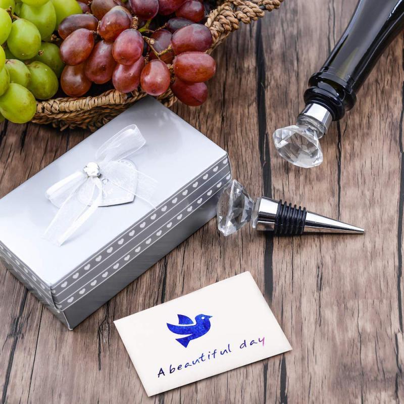 Silicone Bottle Stopper Sealer Cap Wine Storage Crystal Glass Reusable Vacuum Sealed Cap Champagne Stopper Barware Bar Tools