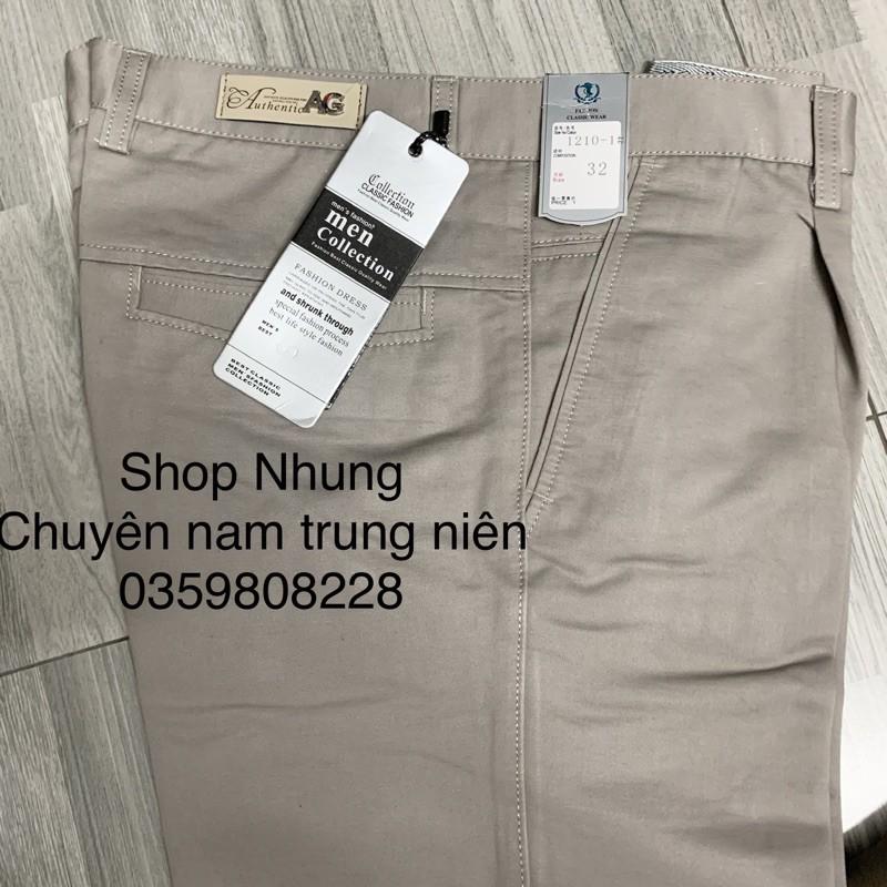 Quần ngố thô kaki nam trung niên chất siêu mềm