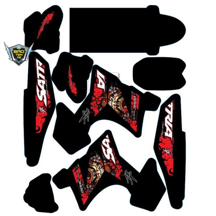 Tem trùm Satria fi đỏ đen