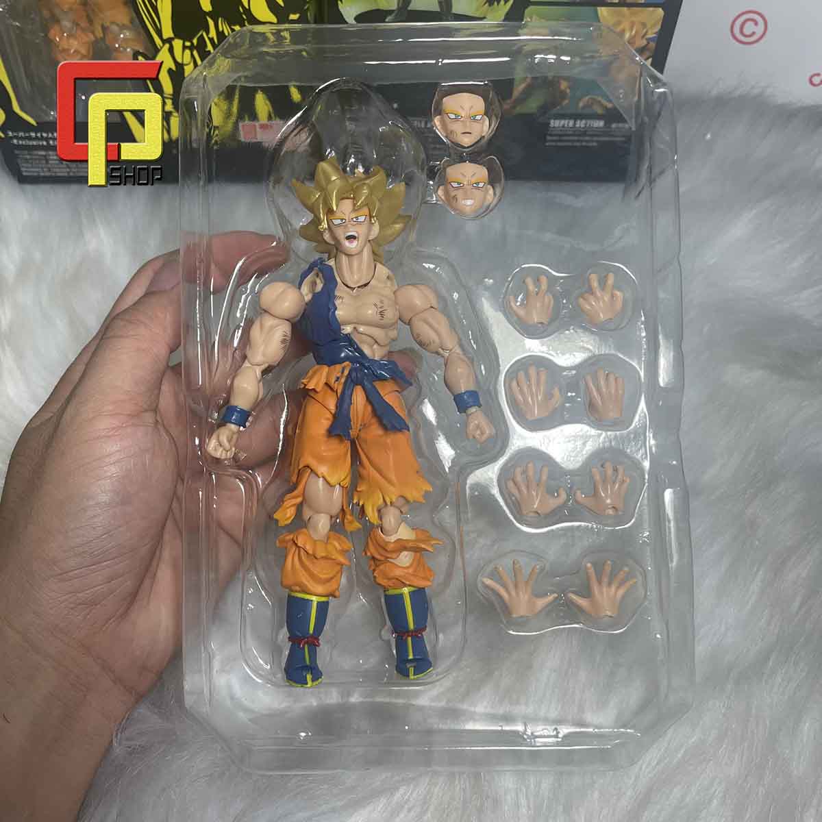 Mô hình Son goku Super Saiyan khớp - Mô hình Dragon Ball - Figure Son Goku SHF