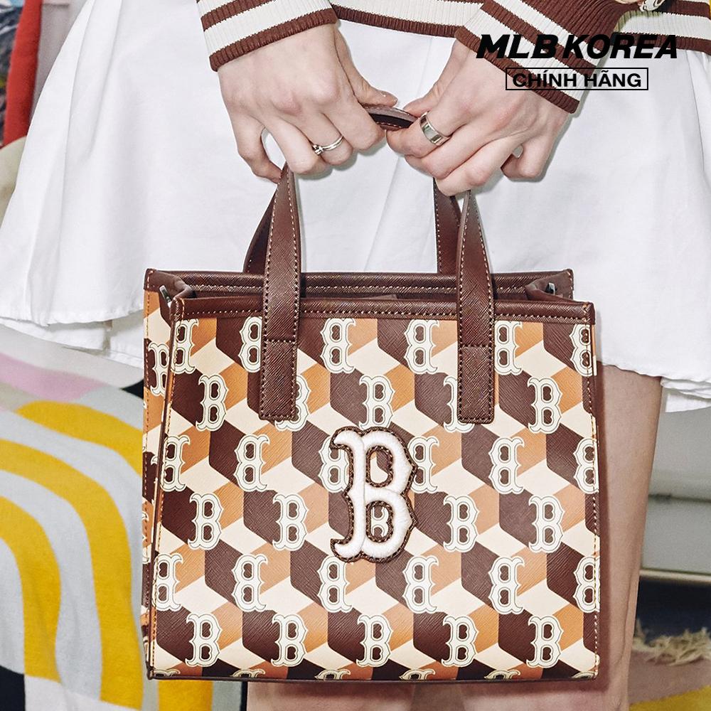 MLB - Túi tote chữ nhật Cube Monogram Medium 3AORM042N