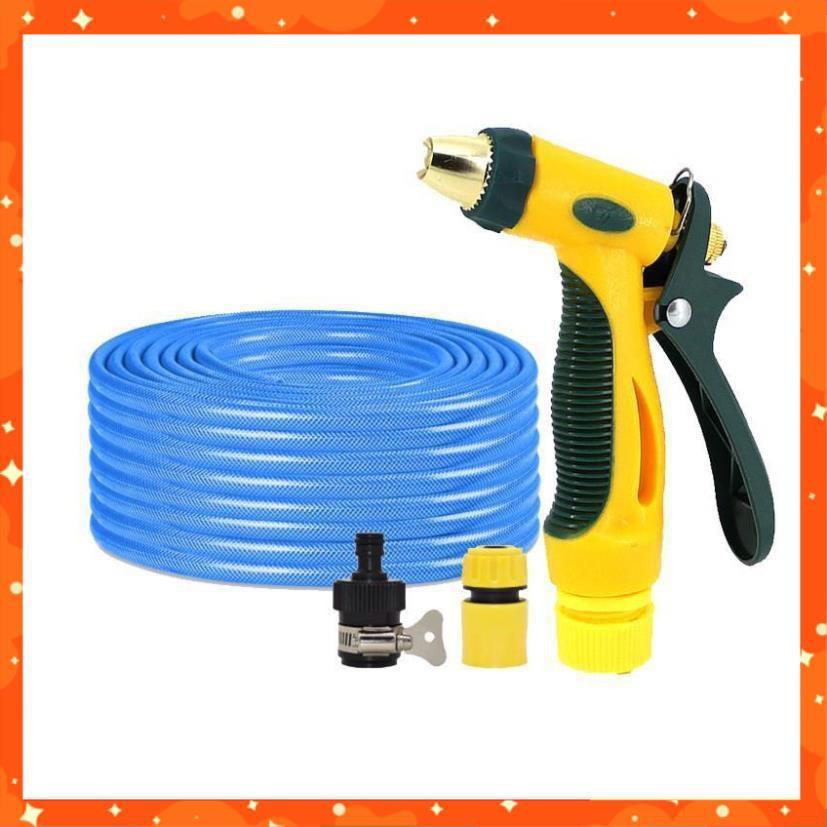 Bộ dây vòi xịt nước rửa xe,tưới cây tăng áp 3 lần 7-10m 206317