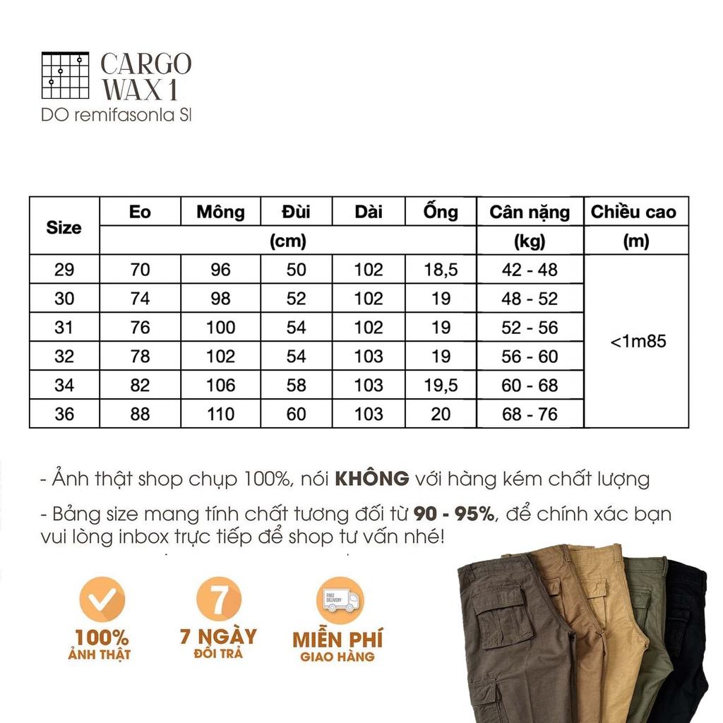 Quần Kaki Túi Hộp Nam Nữ Màu Sắc Retro - Chất Vải Dày Dặn Không Nhăn Không Xù - Chọn Size Theo Số Đo