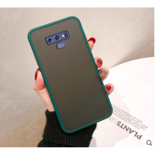 Ốp lưng trong nhám viền màu chống sốc cho SamSung Galaxy Note 9