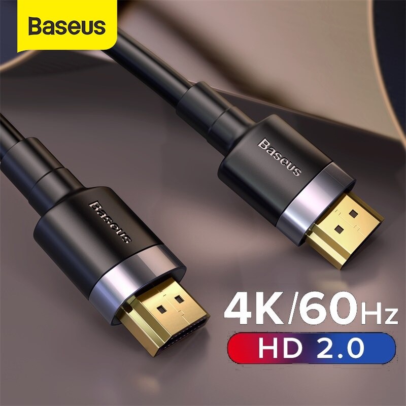 Cáp HDMI 4K 60Hz 18Gbps Dây Cao Su Siêu Bền Cafule Hỗ Trợ Lên Đến 32 Kênh Âm Thanh - Hàng Chính Hãng Baseus