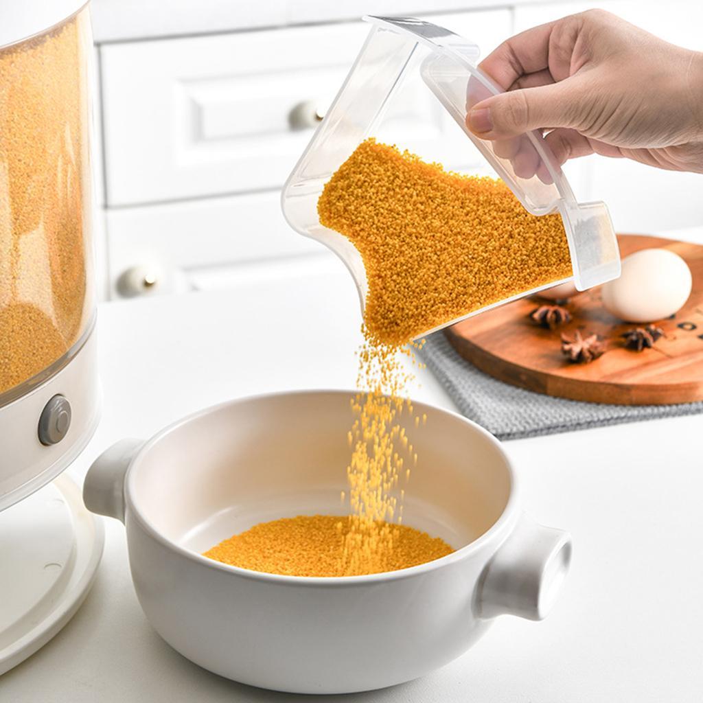 COUNTERTOP CEREAL DISPENSER FOOD STORAGE CONTAINER RICE BOX BUCKET