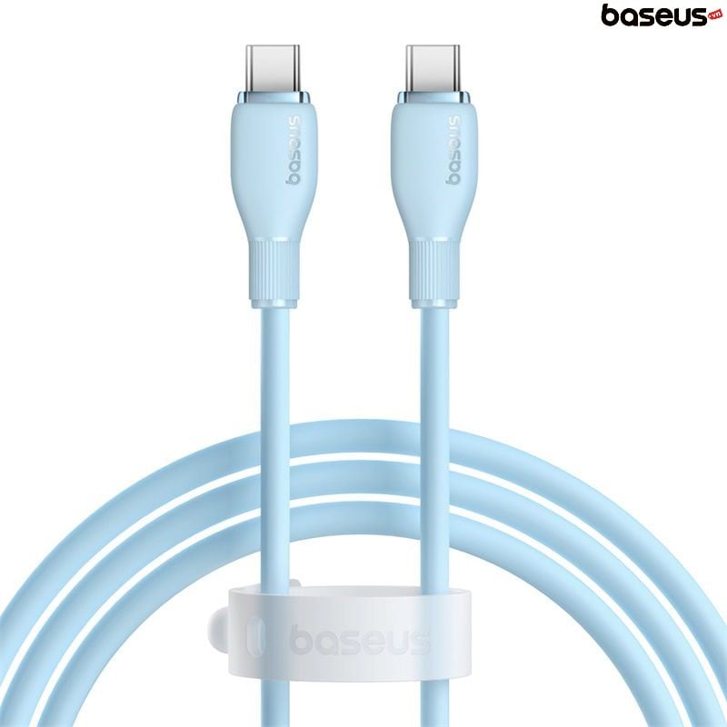 Cáp Sạc Siêu Nhanh Baseus Pudding Series Type-C to Type-C 100W (Fast Charging Data Cable) - Hàng chính hãng