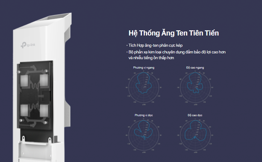 Hình ảnh Thiết bị thu phát wifi vô tuyến TP-LINK CPE510 băng tần 5GHz - Hàng chính hãng