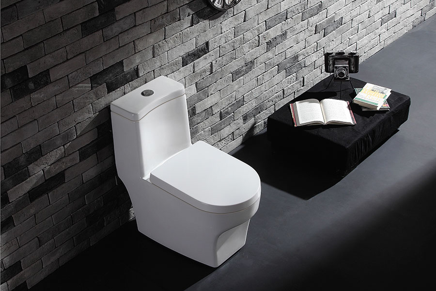 Bồn cầu 1 khối cao cấp tiêu chuẩn xuất Châu Âu, men Nano tuyết bóng sáng, nắp đóng siêu êm, 2 chế độ xả Eurolife EL-LUX 033