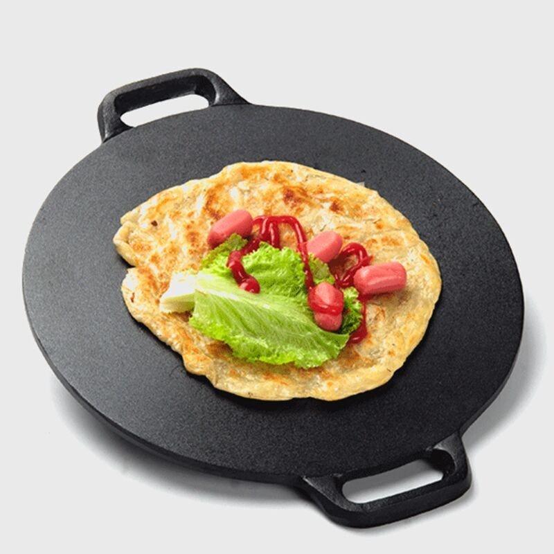 Chảo Đá Nướng Đa Năng Chống Dính, Chống Gỉ, Không Cần Dầu - Size 34 CM - Chất Liệu Và Thiết Kế Bền, Chắc Chắn