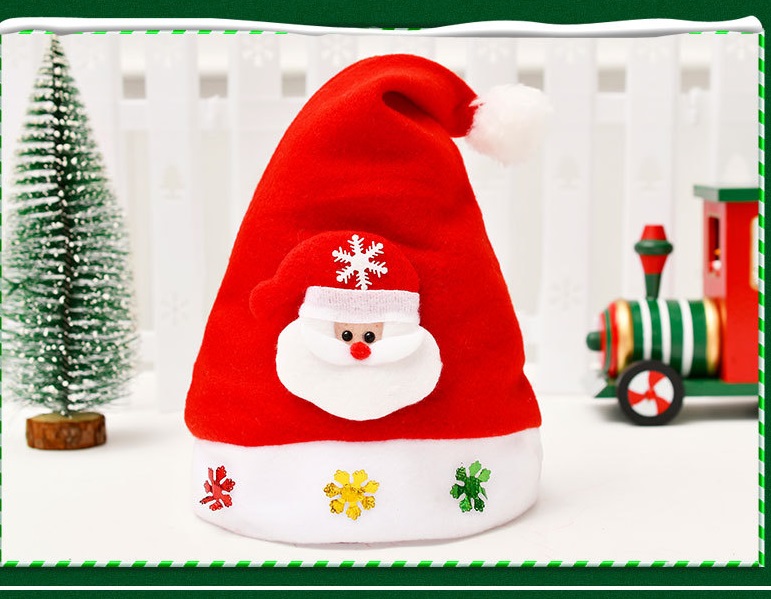 Nón noel Ông già Noel cho bé, mũ giáng sinh màu đỏ, nón cosplay