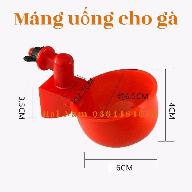 Máng Uống Nước Tự Động Cho Gà Vịt Loại To, Cốc Uống Nước Tự Động Lắp Thùng Sơn Cho Gia Câm