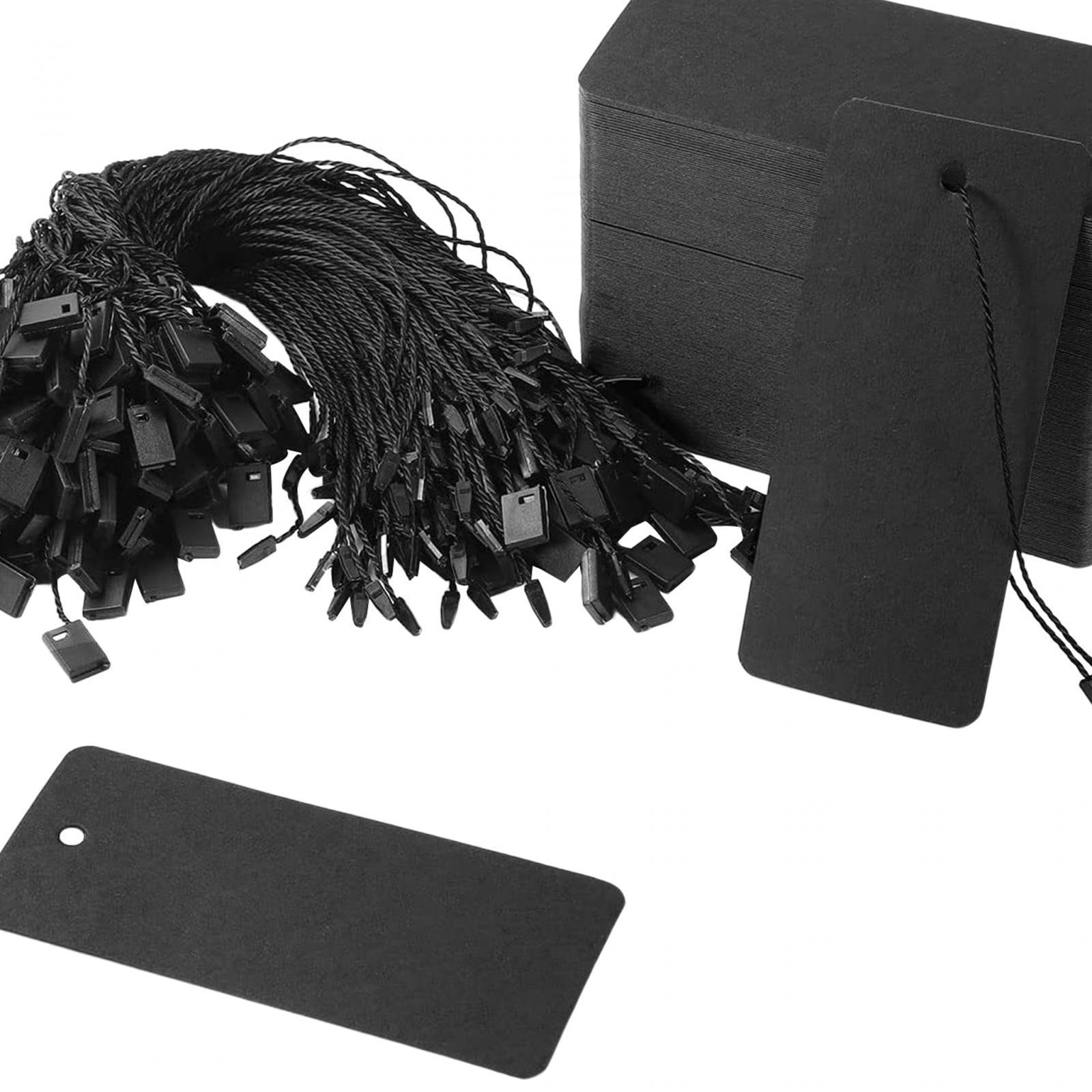 Price Tags with String Attached, 200pcs Blank Smooth Surface Marking Merchandise Strung Tag Writable Label Small Hang Tag for Pricing Jewelry Clothing