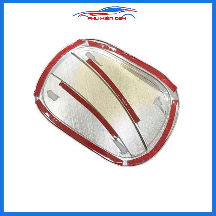 Ốp nắp xăng Tucson 2022-2023 vân cacbon, mạ crom bảo vệ chống trầy trang trí ô tô