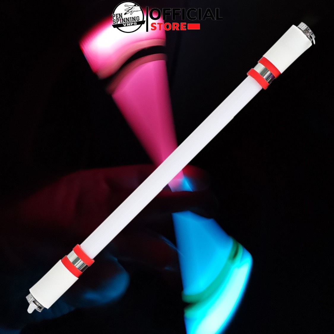 Bút quay giải nén ngón tay có đèn flash pen spinning nghệ thuật chống trượt cân bằng học sinh, sinh viên