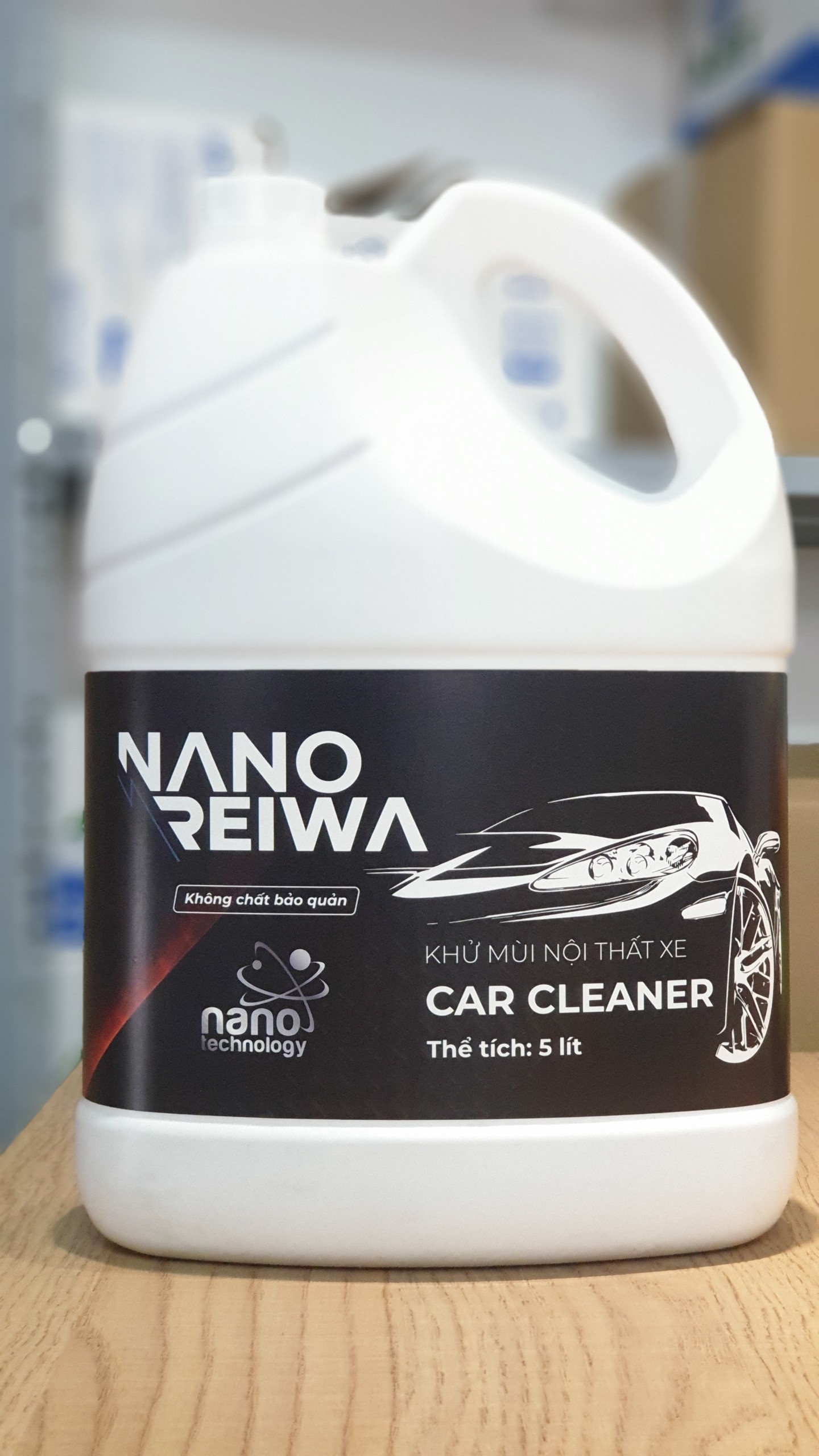 Can 5 lít diệt khuẩn, khử mùi hôi ô tô, xe khách bằng nano bạc Nano Reiwa - Hương Quế (Hàng chính hãng)