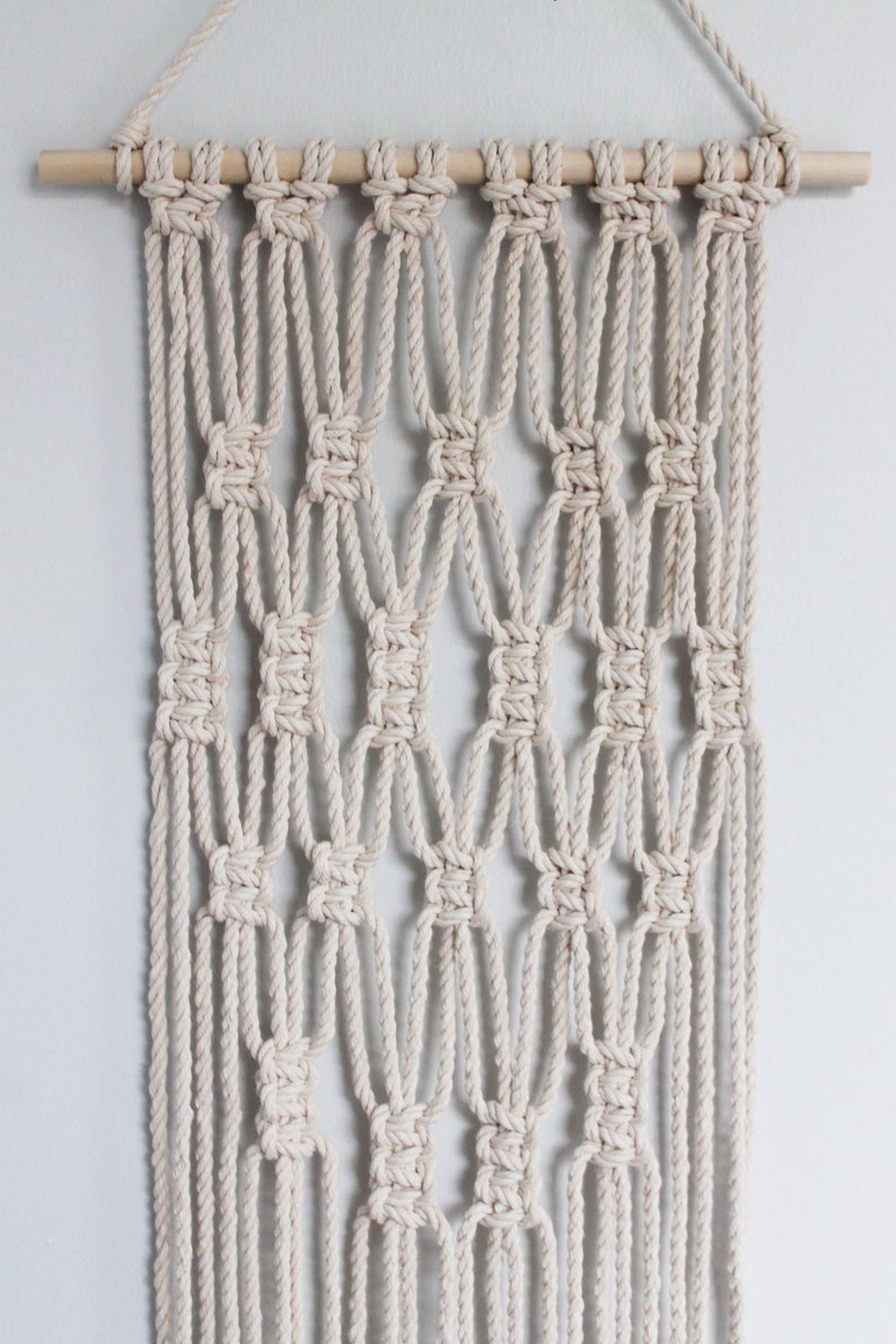Mành tết dây Macrame trang trí treo tường siêu xinh. M17321